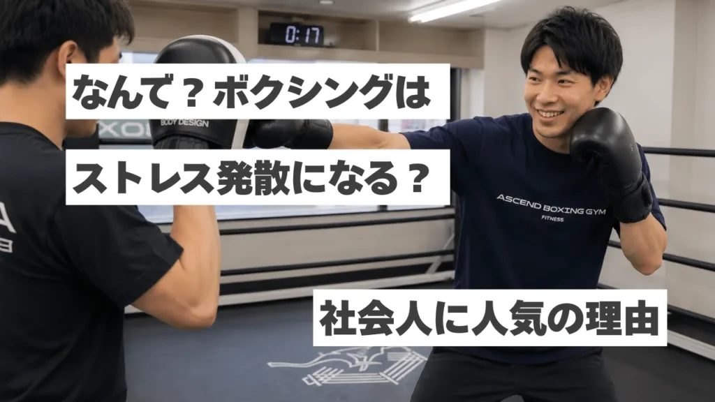 なぜボクシングはストレス発散になると言われるのか？社会人に人気の理由を解説