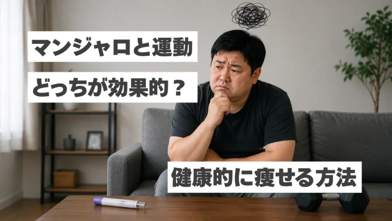 マンジャロと運動はどっちが効果的？健康的に痩せる方法を解説